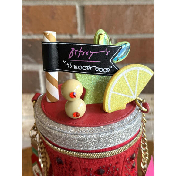RARE Betsey Johnson Kitsch Bloody Mary Crossbody Bag NWT Limited Edition - As Is - Picture 4 of 12